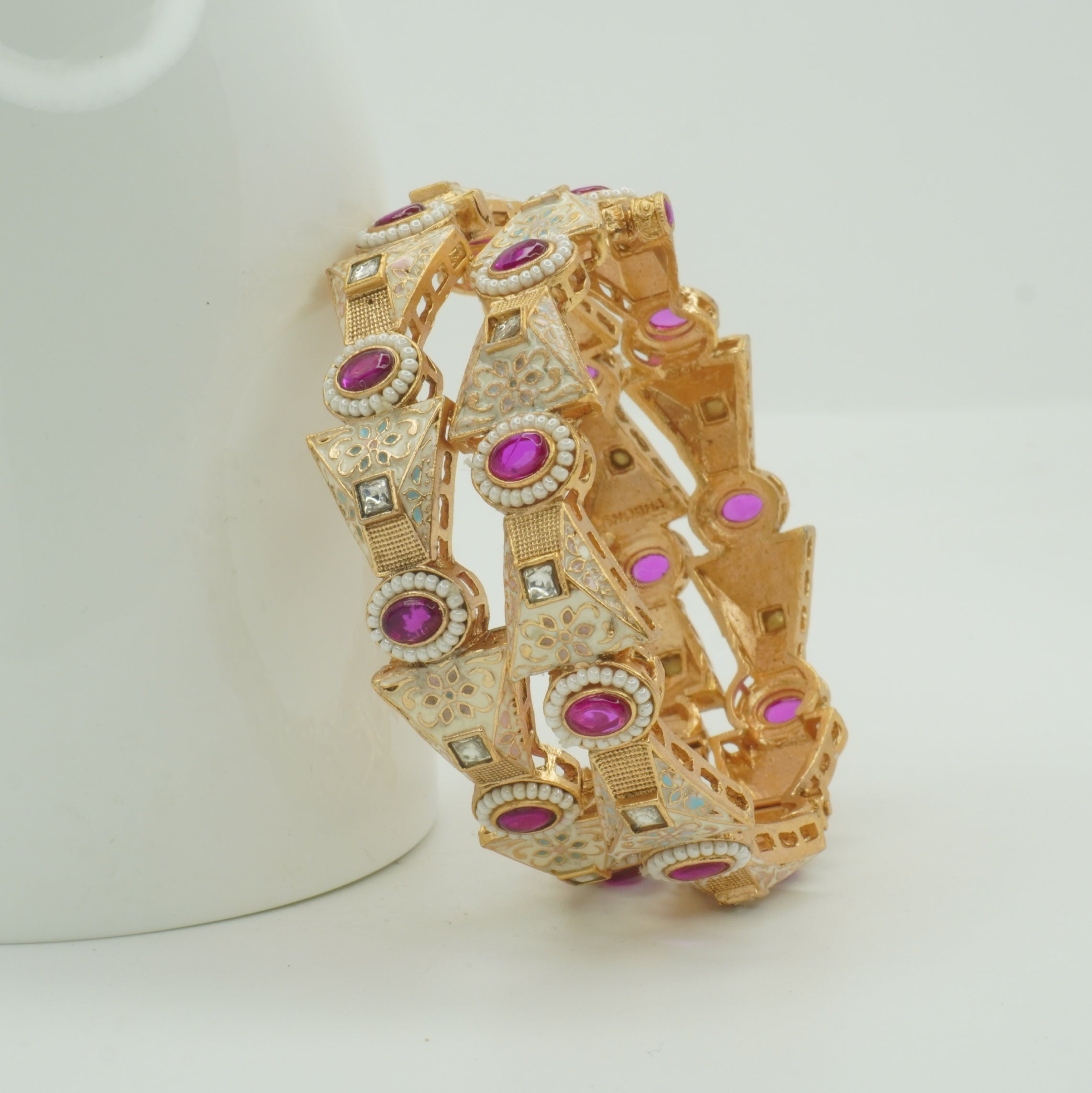 Premium Traditional Meenakari Bangles for Women – Designer Indian Wedding Party Wear Kangan